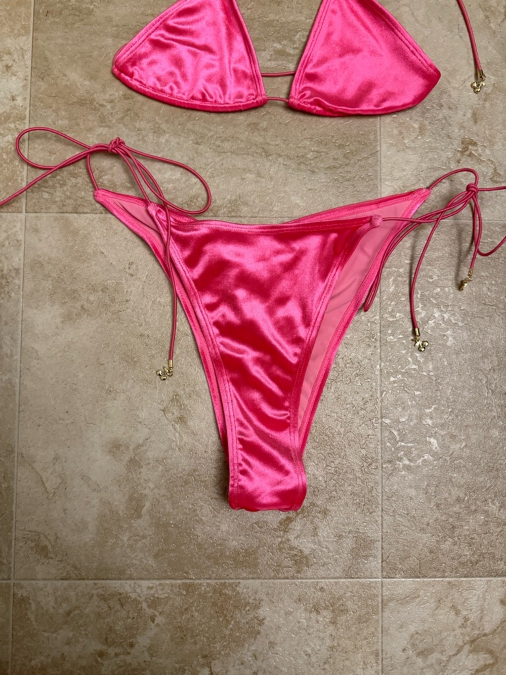 Voight Hot Pink String Bikini Set - Women Swim Bikinis - Picture 4 of 8